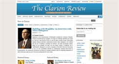 Desktop Screenshot of clarionreview.org