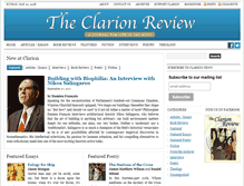 Tablet Screenshot of clarionreview.org